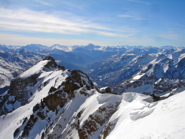 Pic Est du Combeynot : ski alpinisme avec les guides de Serre Chevalier.